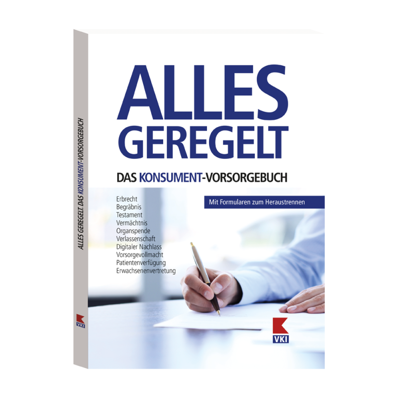 Das KONSUMENT-Vorsorgebuch