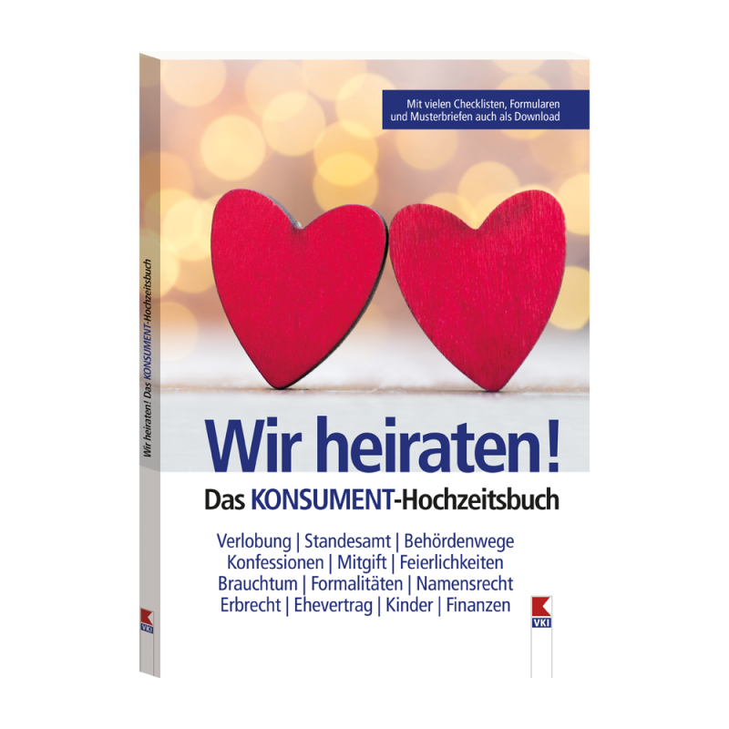 Wir heiraten! Das KONSUMENT-Hochzeitsbuch